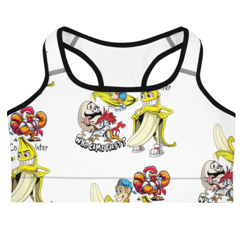 Who Came First Sticker Bomb | Sports bra