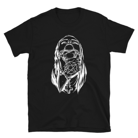 Sinful Bliss | Unisex T-Shirt - Unveiling The Taboo with White Ink Edition