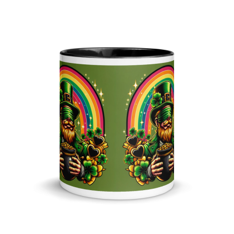 Emerald Isle  Leprechaun Gold Ceramic Mug - Colorful Coffee Charm