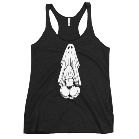 Women's Racerback - Ghost Booty Graphic Tank 