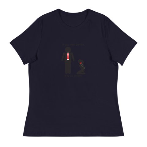 Vanilla Twist Humor Tee - Comfort with a Scoop of Sass