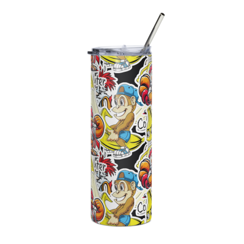 Sip Happens - Stainless Steel Tumbler with Straw for All-Day Hydration
