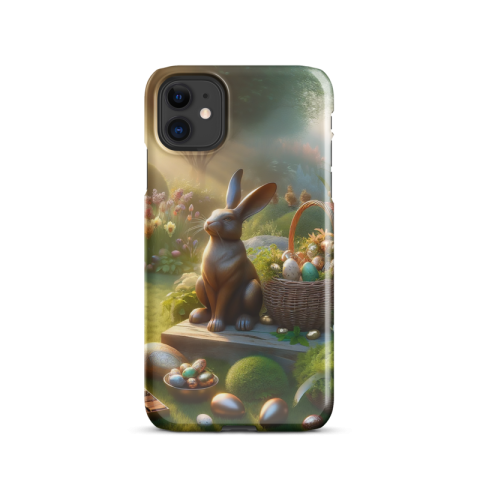 Easter Enchantment – Choco Bunny Garden Phone Case