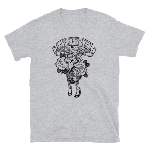 Short-Sleeve Unisex T-Shirt - Lust Is Not A Sin - Black